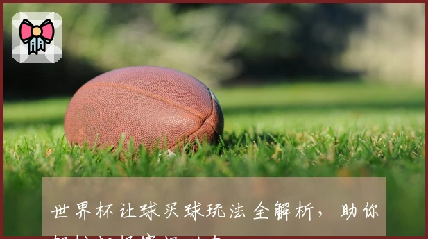 世界杯让球买球玩法全解析，助你轻松把握赛场动态