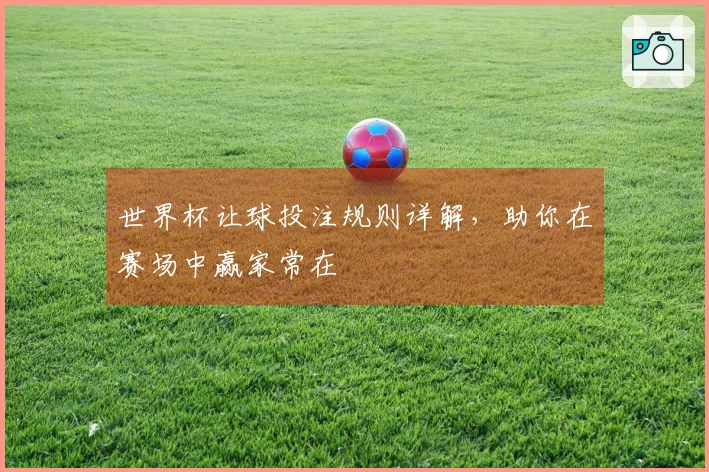 世界杯让球投注规则详解,助你在赛场中赢家常在