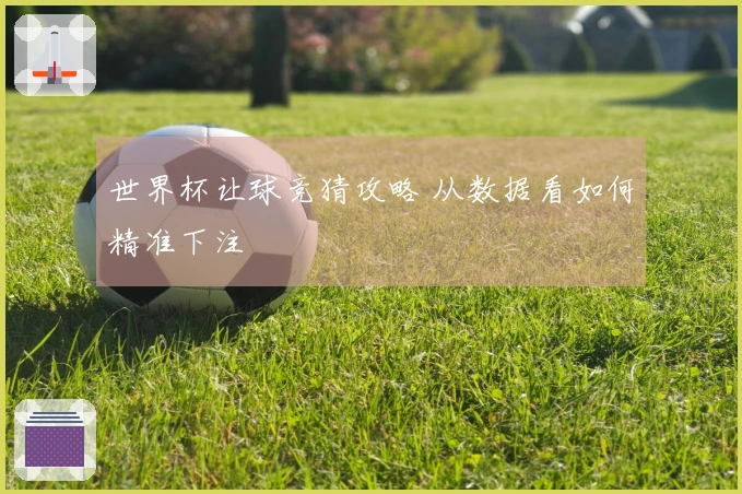 世界杯让球竞猜攻略 从数据看如何精准下注